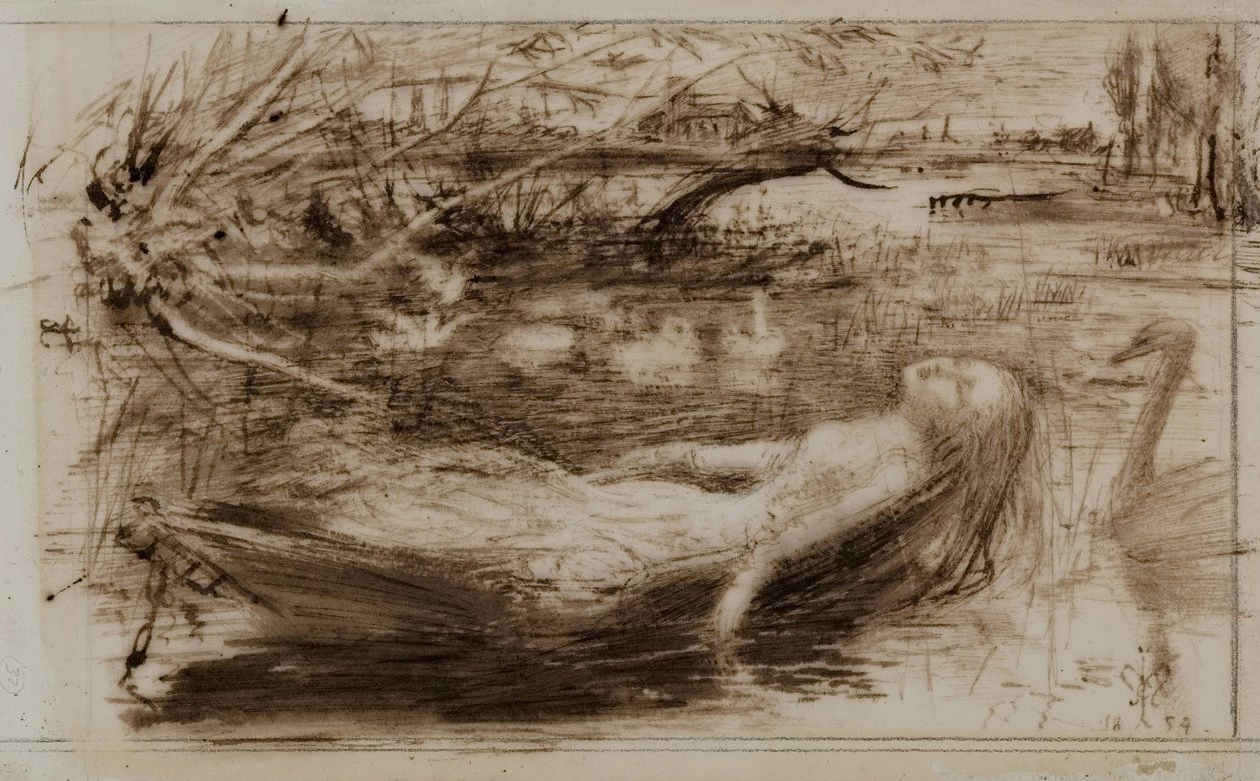 La signora di Shalott, 1854